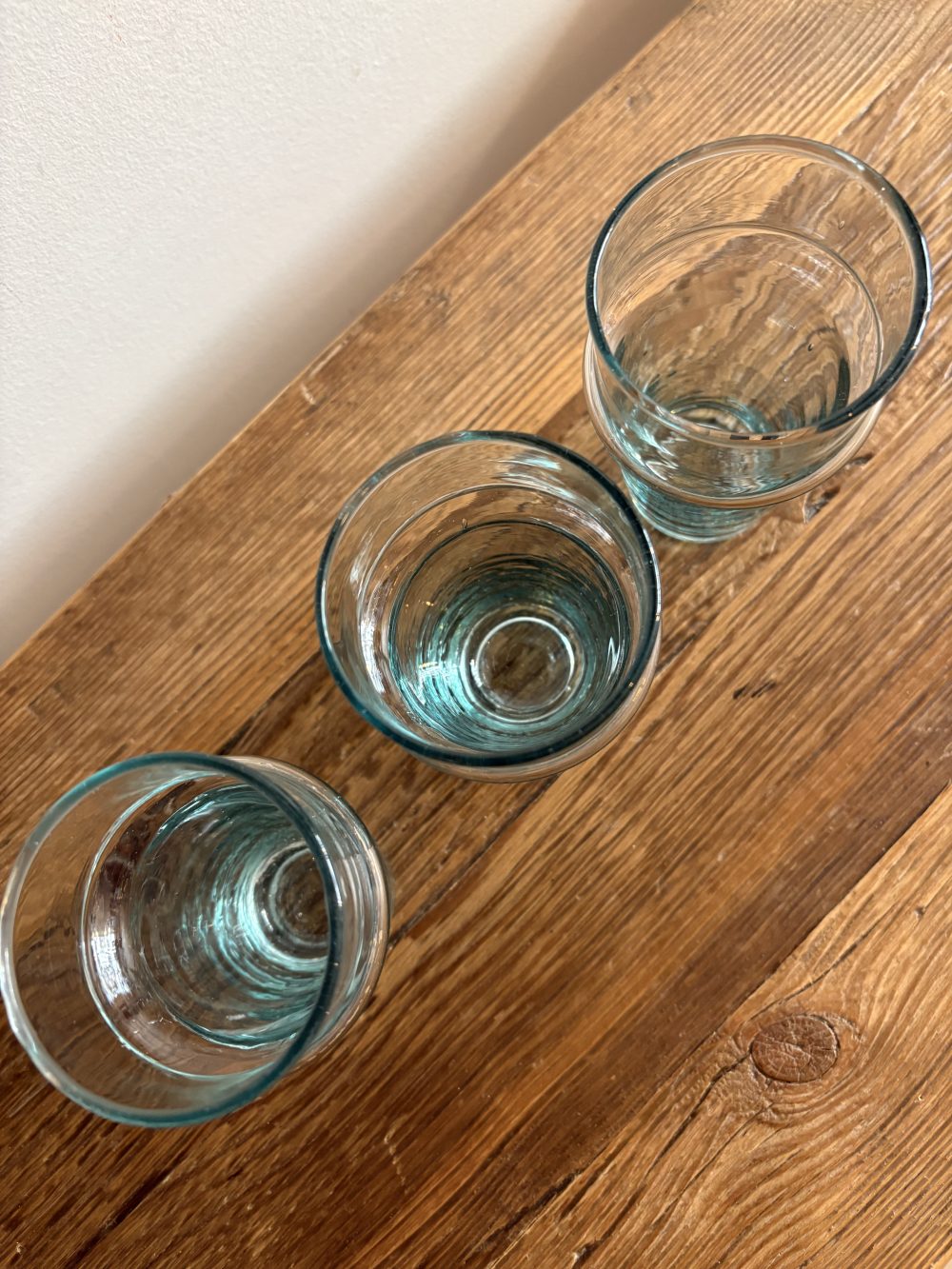 3 verres authentiques ou rustiques de la marque caravane